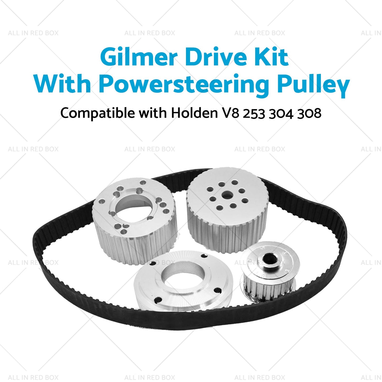Suitable For Holden 253 304 308 Gilmer Drive Kit With Powersteering Pulley-1