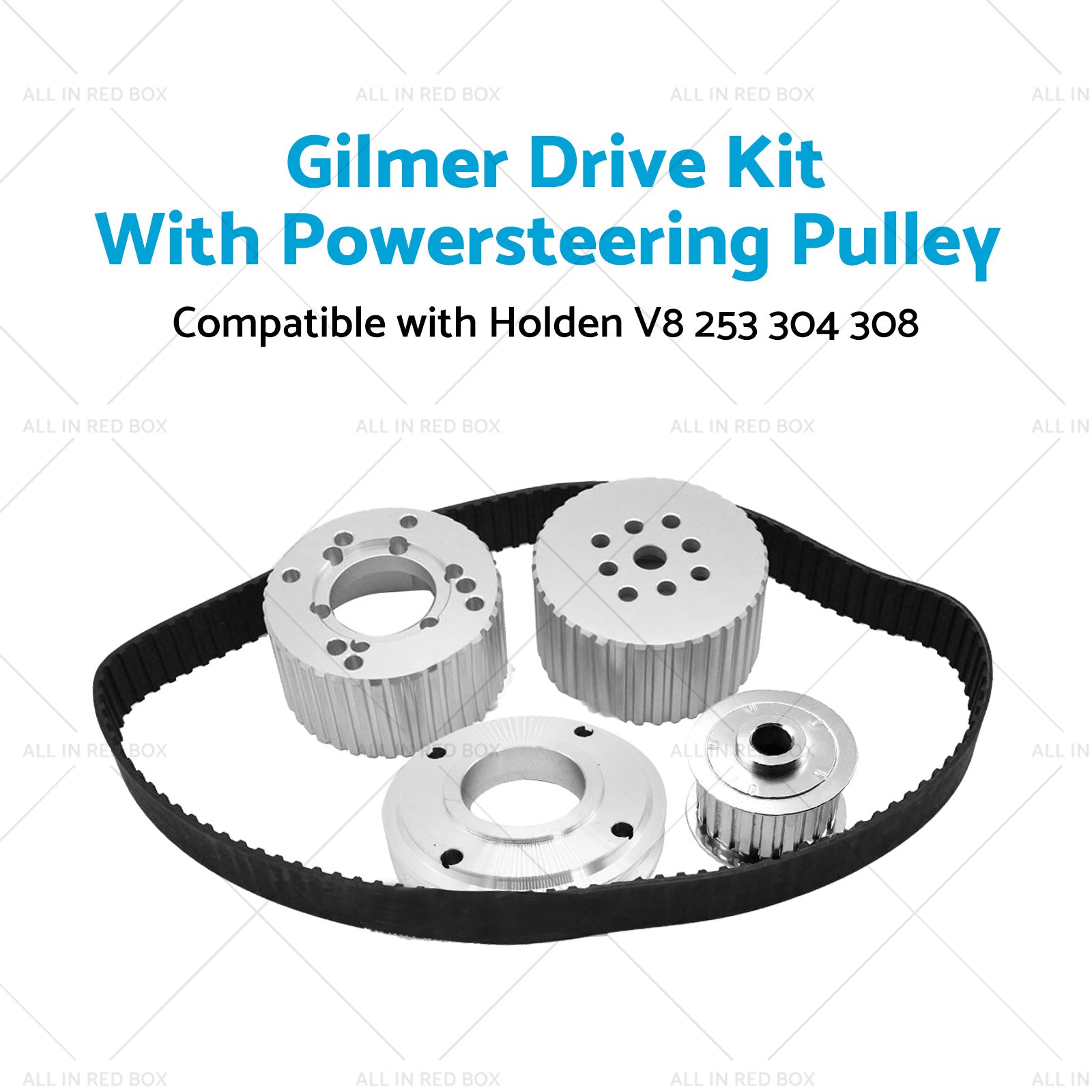 Suitable For Holden 253 304 308 Gilmer Drive Kit With Powersteering Pulley-1