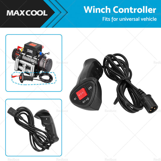 Universal Electric Winch Remote Controller With 9. 2ft Cable Car Vehicle-0