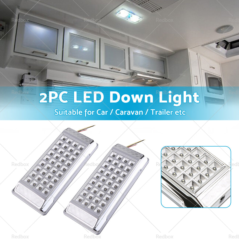 2PCS 12V LED Down Light Cabin Ceiling Lamp Boat Camper Trailer RV Caravan Lights-1