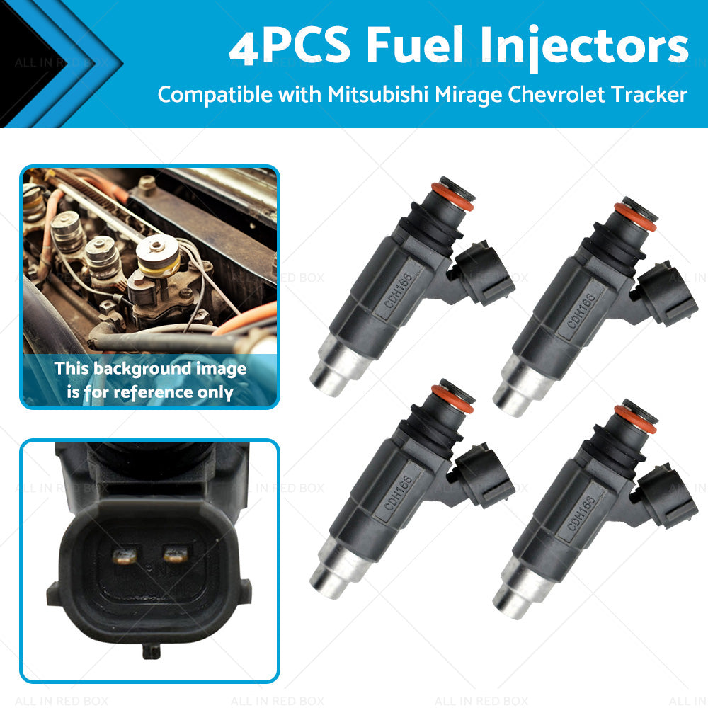 4PCS Fuel Injector CDH166 Suitable for Mitsubishi Mirage 1. 5L Suzuki Vitara 1. 6L-0
