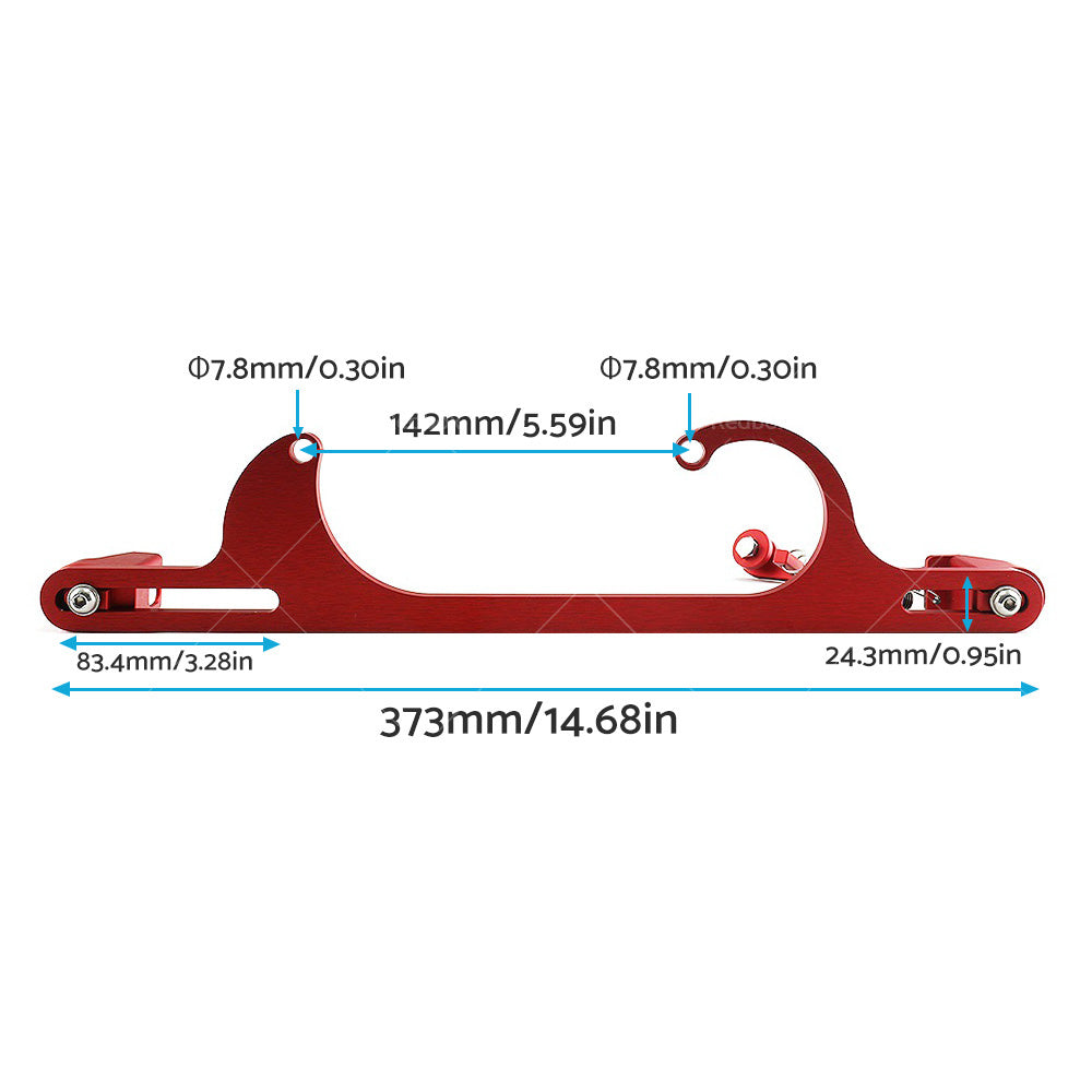 Throttle Cable Carb Bracket Carburetor Billet Aluminum Red For Carb 4150 4160-4