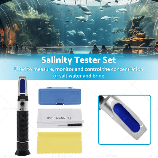 0-100percent Salinity Refractometer Meter Aquarium Sea Salt Water Tester for Aquarium-1