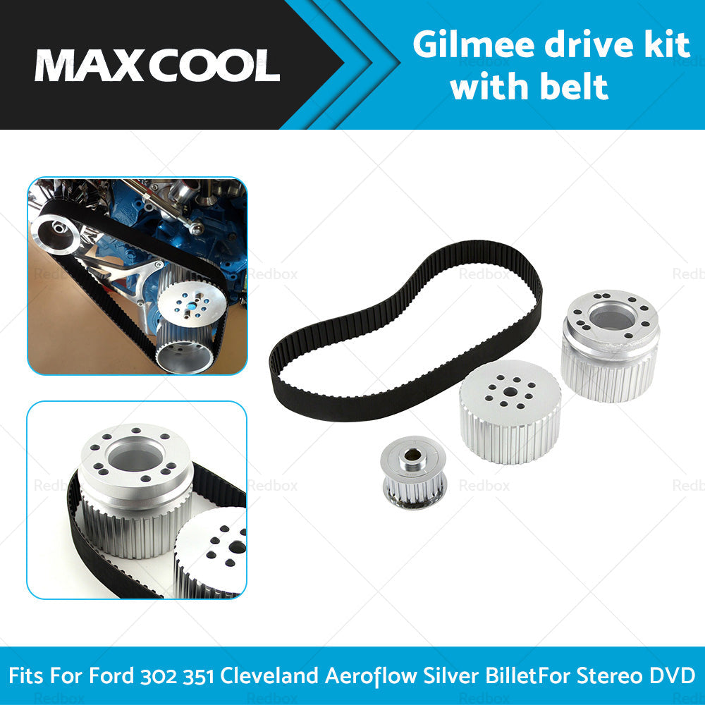 Small Block 302 351C Cleveland Gilmer  and  Belt Drive Pully Kit Suitable for Ford-2
