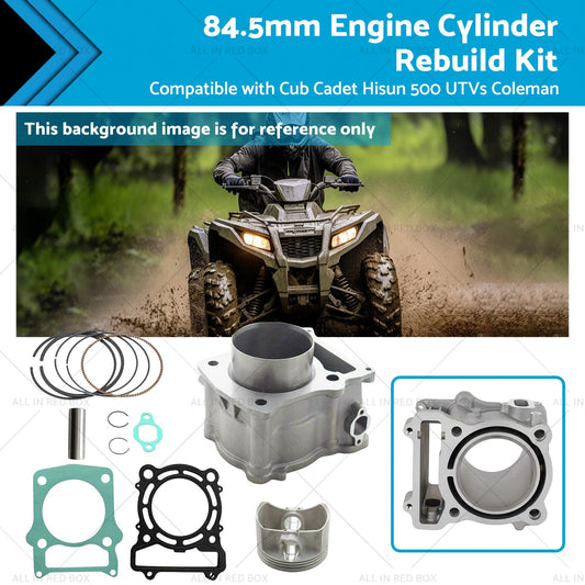 84. 5mm Engine Cylinder Rebuild Kit Suitable for Cub Cadet UTVs Coleman Hisun 500-0