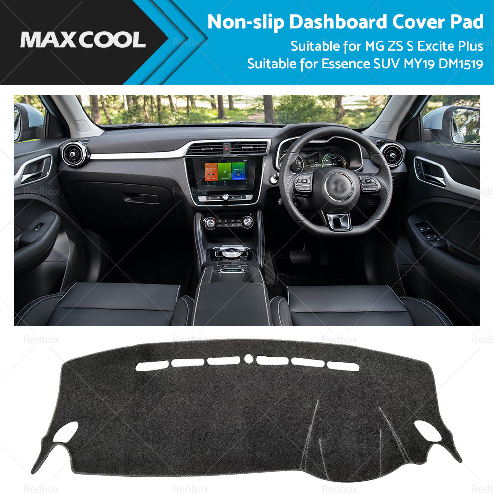 Non-Slip Dash Mat Black Suitable for MG ZS S Excite Plus Essence SUV MY19 DM1519-0