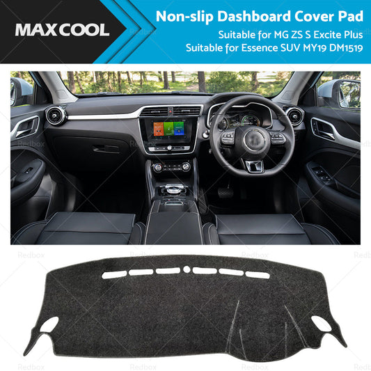 Non-Slip Dash Mat Black Suitable for MG ZS S Excite Plus Essence SUV MY19 DM1519-0