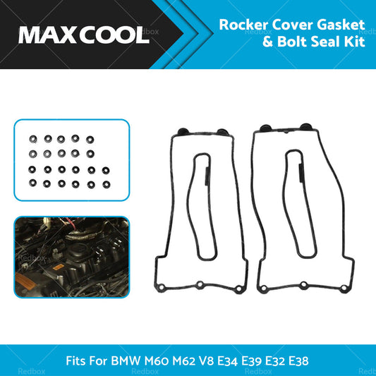 Rocker Cover Gasket  and  Bolt Seal Kit Fit For BMW M60 M62 V8 E34 E39 E32 E38-1