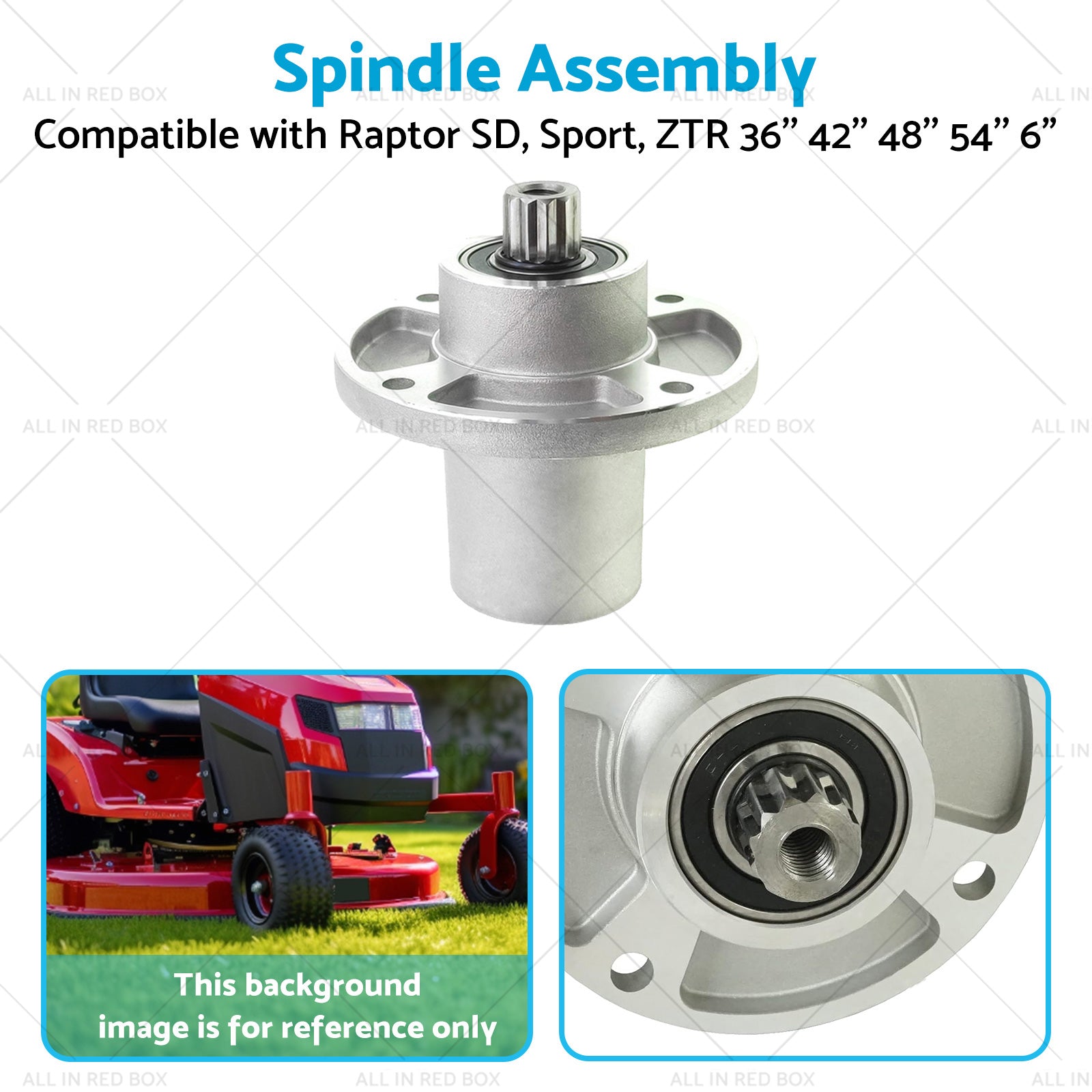 Blade Spindle Assembly Suitable for Raptor SD, Sport, ZTR 36'' 42'' 48'' 54''-4