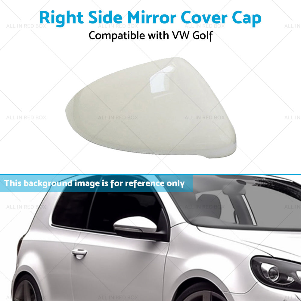 Mirror Cover Cap Housing Suitable for VW Golf MK7 MK7.5 13-on Pure White RH-3
