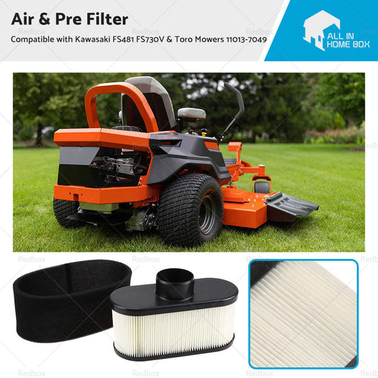 Air  and  Pre Filter Suitable For Kawasaki FS481 FS730V  and  Toro Mowers 11013-7049-0
