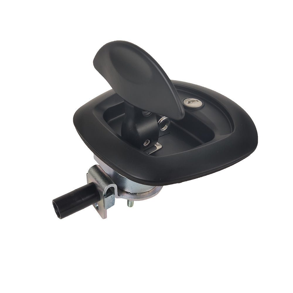 1x Black Recessed Folding T Lock / Handle Suitable For Trailer Toolbox Drop T Whale Tail-3