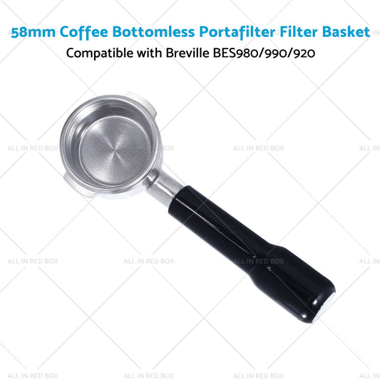 Coffee Bottomless Portafilter Filter Basket Suitable For Breville BES980 or 990 or 920-1