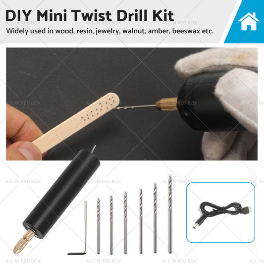 Mini Electric Hand Drill USB Hole Punch DIY Small Jewelry Portable Grinding Tool-0