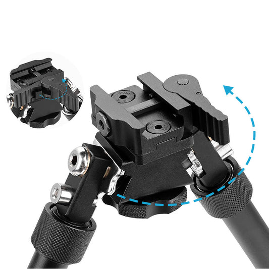 360 Angle Swivel QD Tactical 6. 5 to9  Rail Pistol Hunting Shooting Rifle Bipod Mount-1