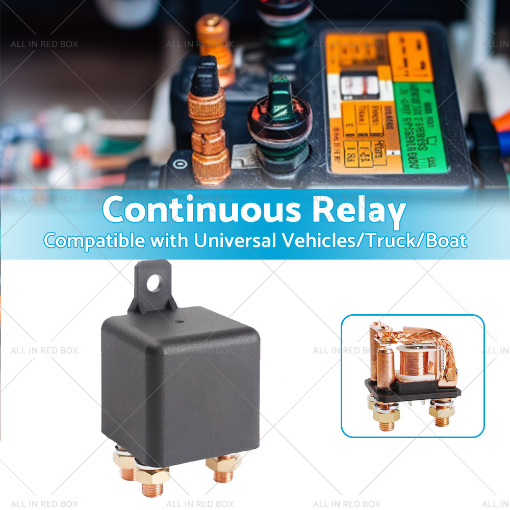 12V DC 250A Continuous Relay Heavy Duty 5 Pin Power Switch for Truck Boat Marine-2