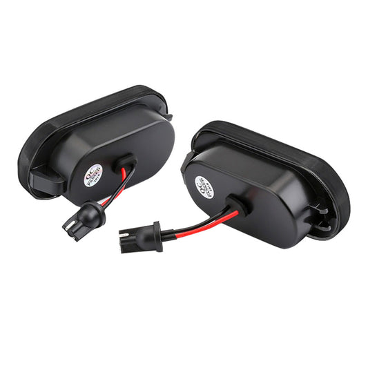 2x Dynamic LED Side Indicator Black Smoke Turning Signal Light Suitable For Ford Seat VW-1
