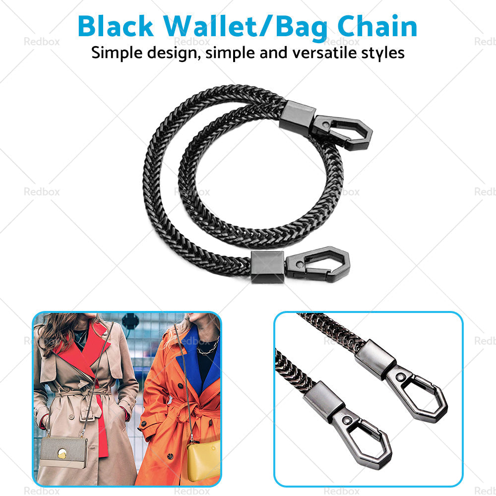 NEW Alloy Black Link Biker Trucker Punk Wallet Chain 16inch 40cm Long-4