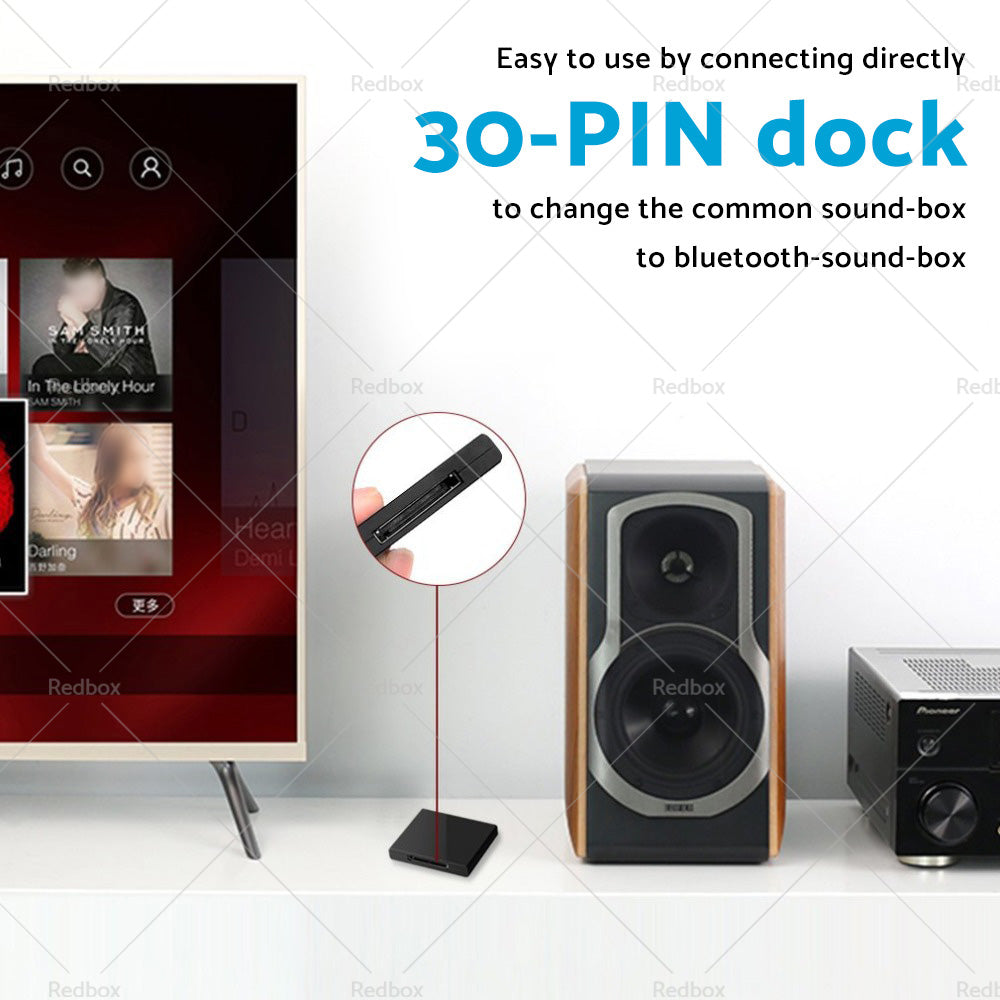 Music Audio Receiver Bluetooth-compatible suits for iPod iPhone 30Pin Sound Dock-3