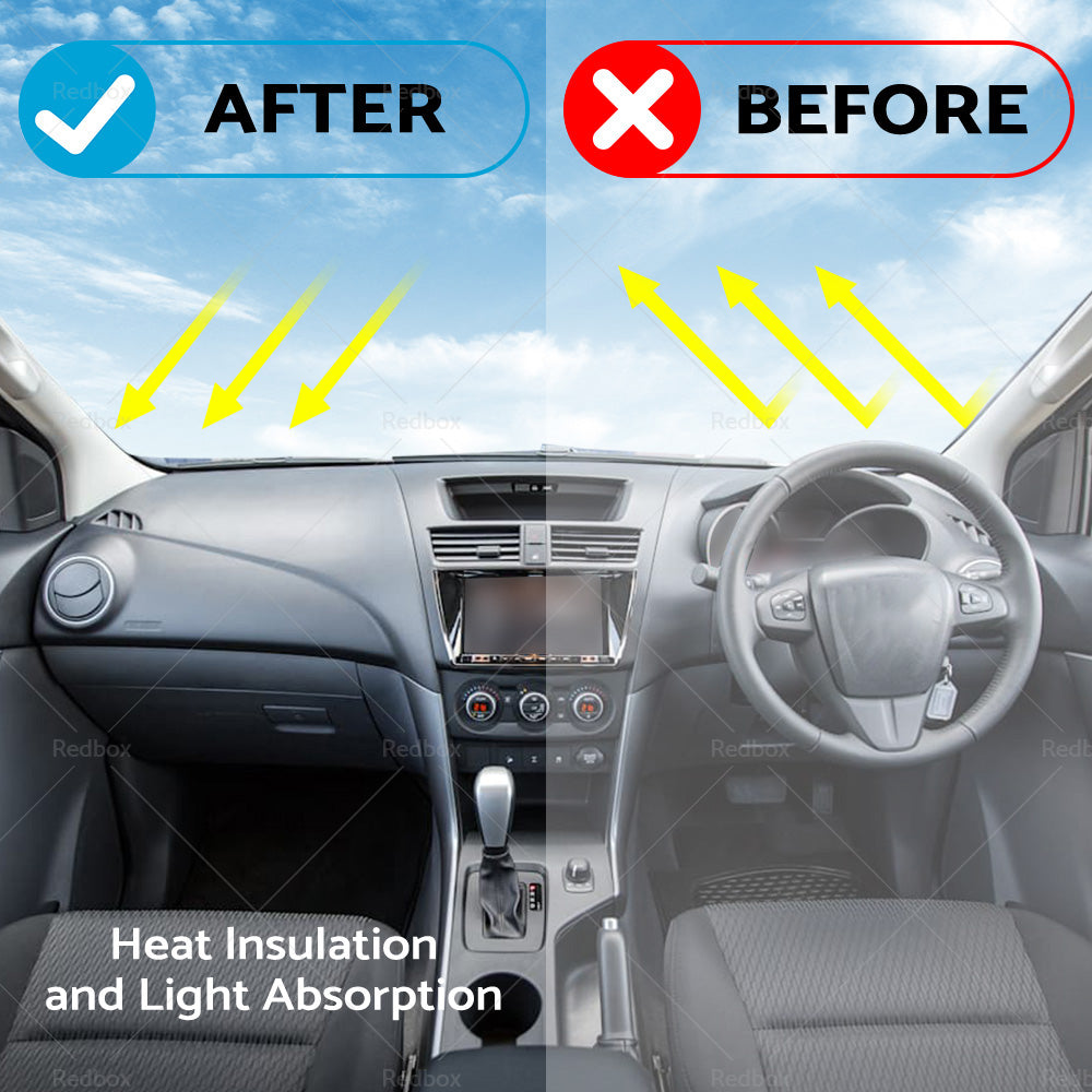Non-Slip Dash Mat For Mazda BT-50 3. 2L UTE 2011-2021 Dashboard Cover Black-3