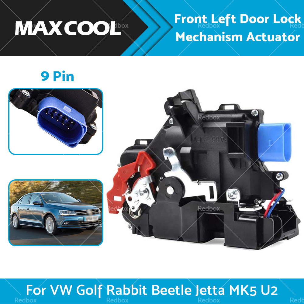 Front Left Door Lock Mechanism Actuator For VW Golf Rabbit Beetle Jetta MK5 U2-0