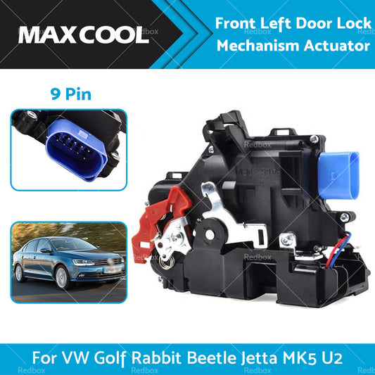 Front Left Door Lock Mechanism Actuator For VW Golf Rabbit Beetle Jetta MK5 U2-0