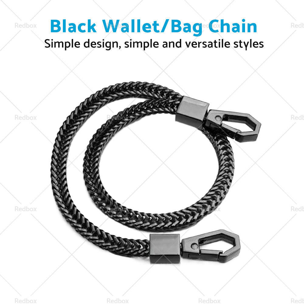 NEW Alloy Black Link Biker Trucker Punk Wallet Chain 16inch 40cm Long-2