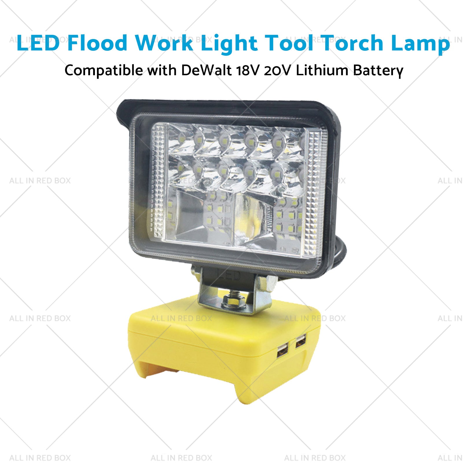 Torch Lamp LED Flood Work Light Tool Suitable for DeWalt 18V 20V Lithium Battery-4