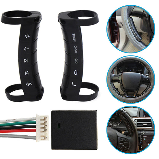 LED Wireless Bluetooth Car Steering Wheel Button Controller Suitable For Auto Stereo-0