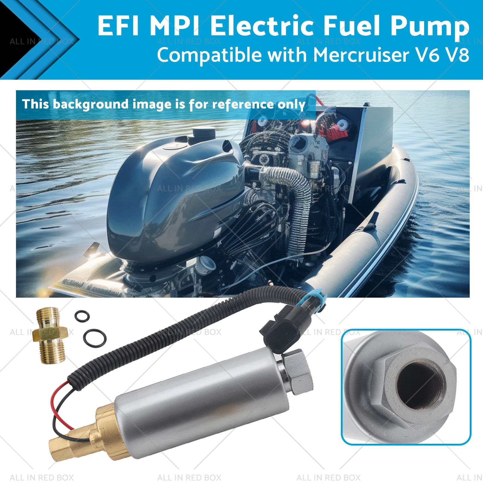 EFI MPI Fuel Pump Suitable for 861156A1 Mercruiser V6 and V8 305 350 Accessory-0