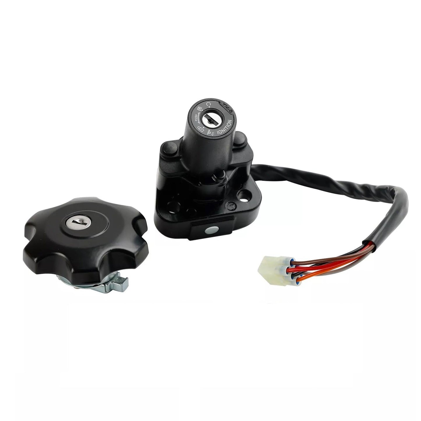 Ignition & Fuel Cap Seat Lock Set Suitable for Suzuki DR650 DR650SE 1996–2022-2