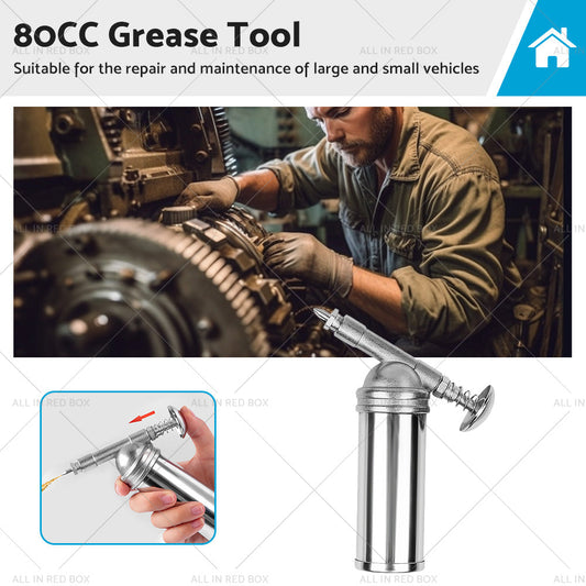 Metal Grease Gun For Chainsaw Chain Bar Sprocket Nose  and  Brushcutter Head Bearing-0