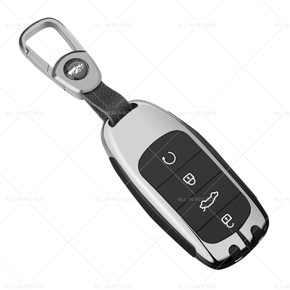 Zinc Alloy Remote Key Fob Case Cover Shell Suitable For Chery Omoda 5 Black-2