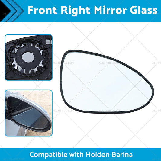 Suitable for Holden Barina 2011-ON Right Mirror Glass With Back Plate NO HEATED-1
