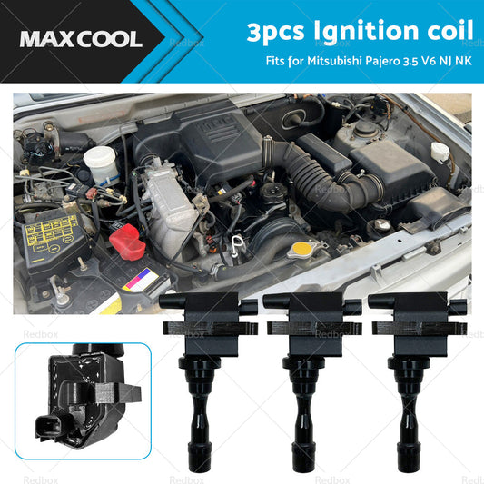 3PCS MD303922 IGNITION COIL for MITSUBISHI PAJERO NJ NK V6 3. 5L DOHC 1993-1997-0