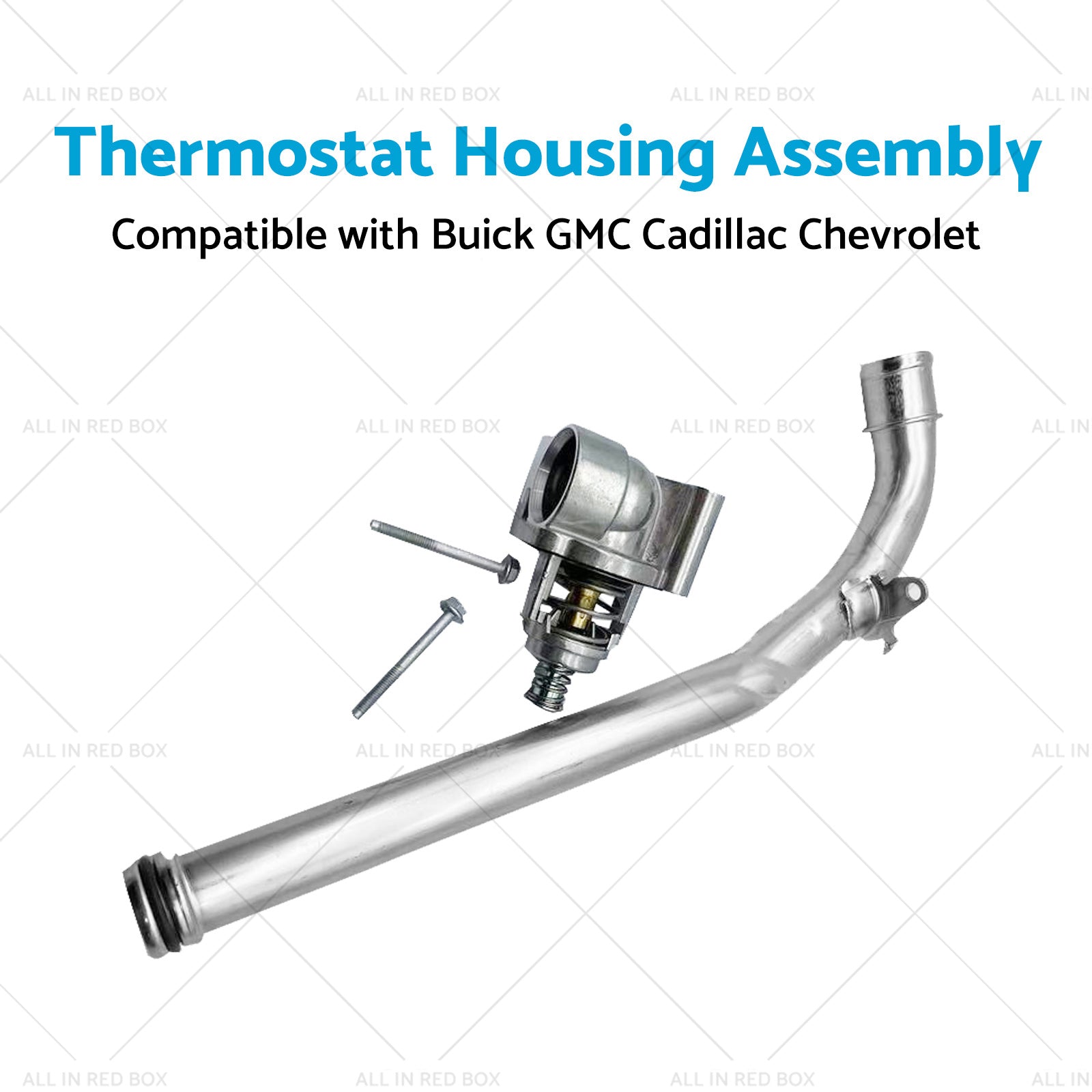 Thermostat Housing Assembly Suitable for Buick GMC Cadillac Chevrolet 12673659-3