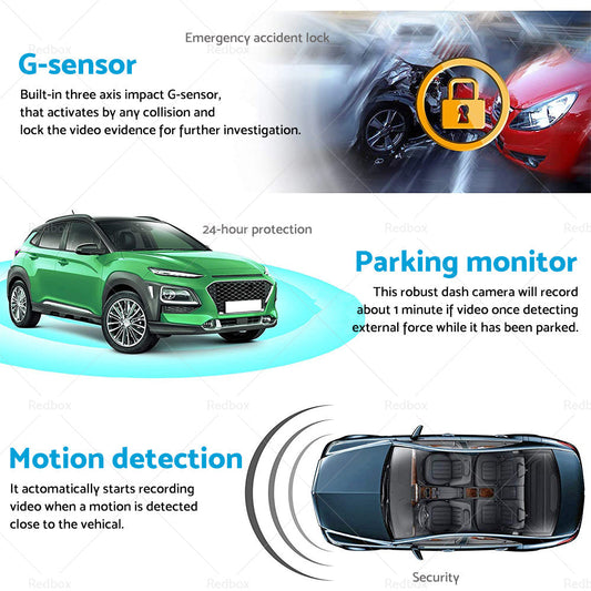 4K Built in WiFi GPS Car Dash Camera Recorder UHD 2160P LCD 170隆茫 WDR Night Visio-1