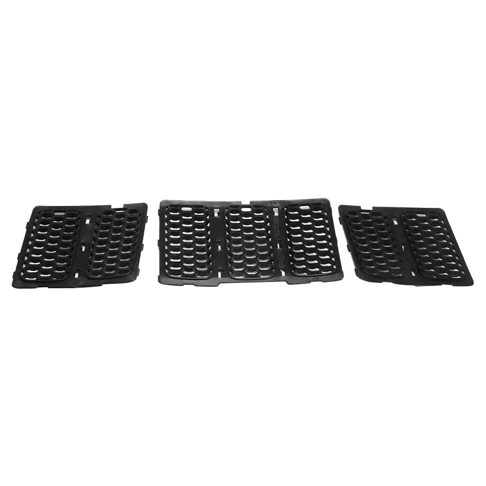 3x ABS Front Grille Mesh Insert Kit Suitable For Jeep Grand Cherokee 2014-2016-0