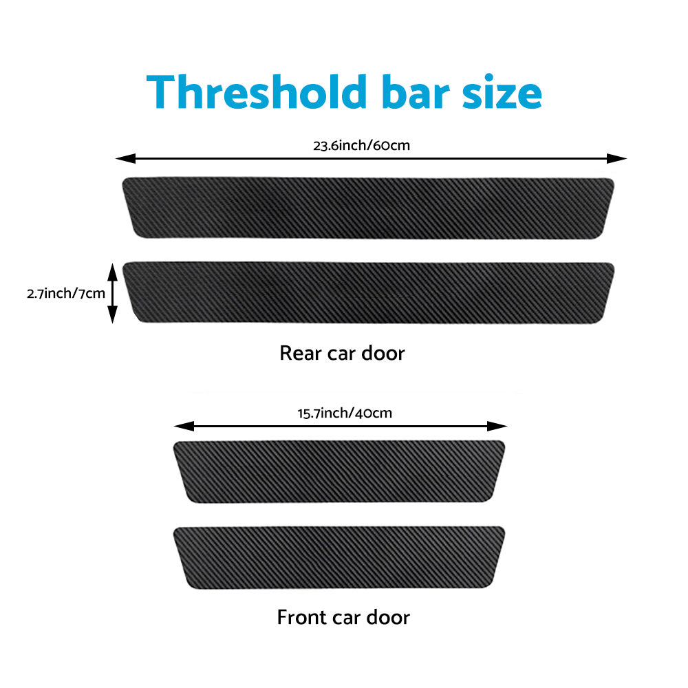 4x Front & Rear Door Sill Threshold Sticker Suitable For Ford Ranger Wildtrak-2