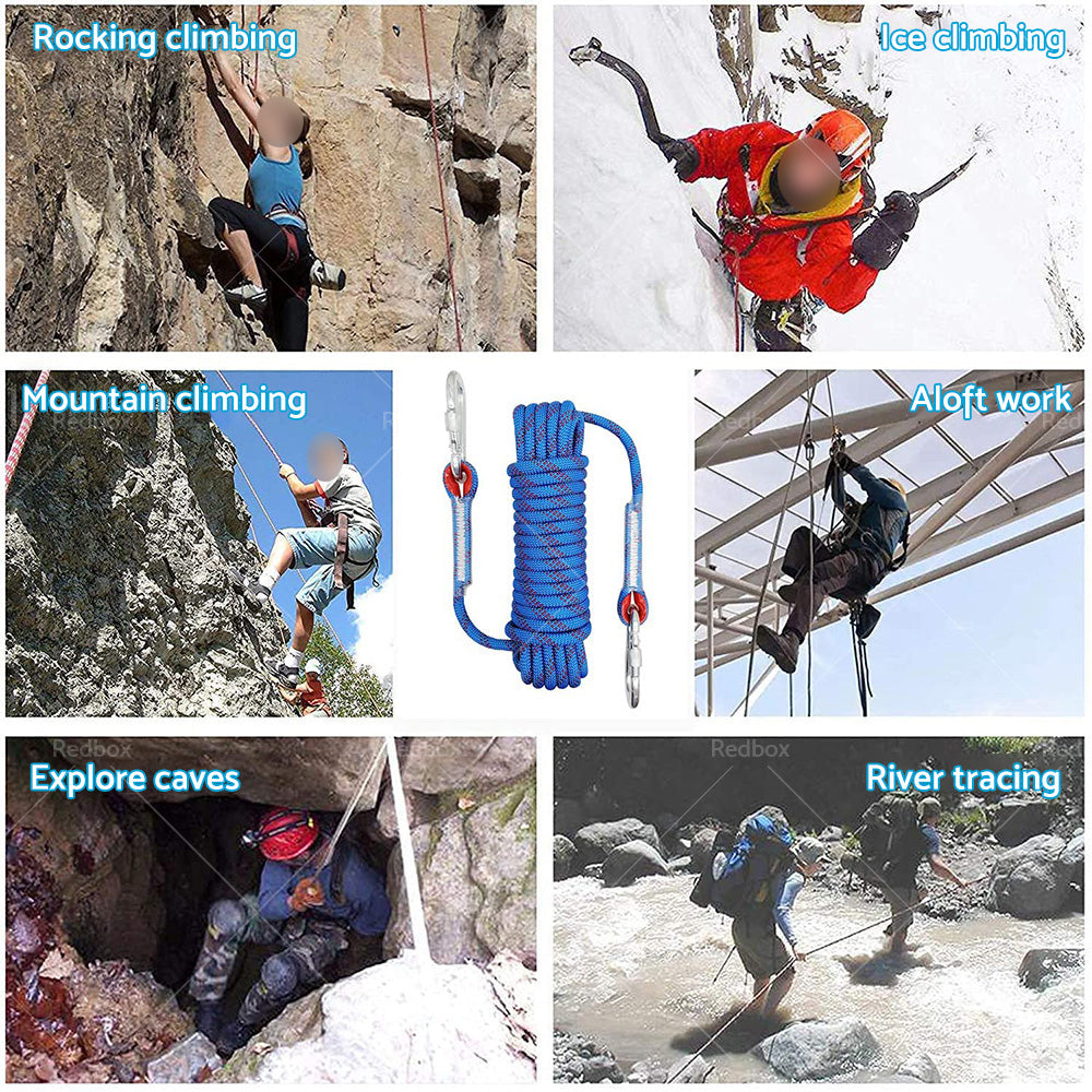 Static Rescue Rope Suitable For Climbing Hiking Camping Lifesaving Rappelling-3
