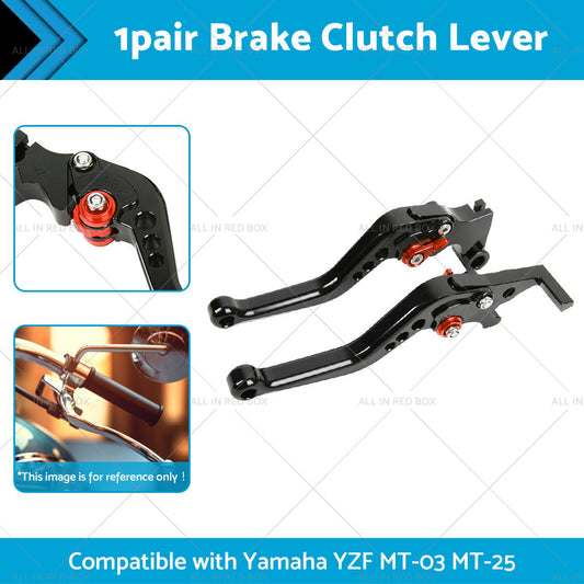 Short Clutch Brake Levers CNC Suitable for Yamaha YZF R3 R25 MT03 MT25 2014-2021-1
