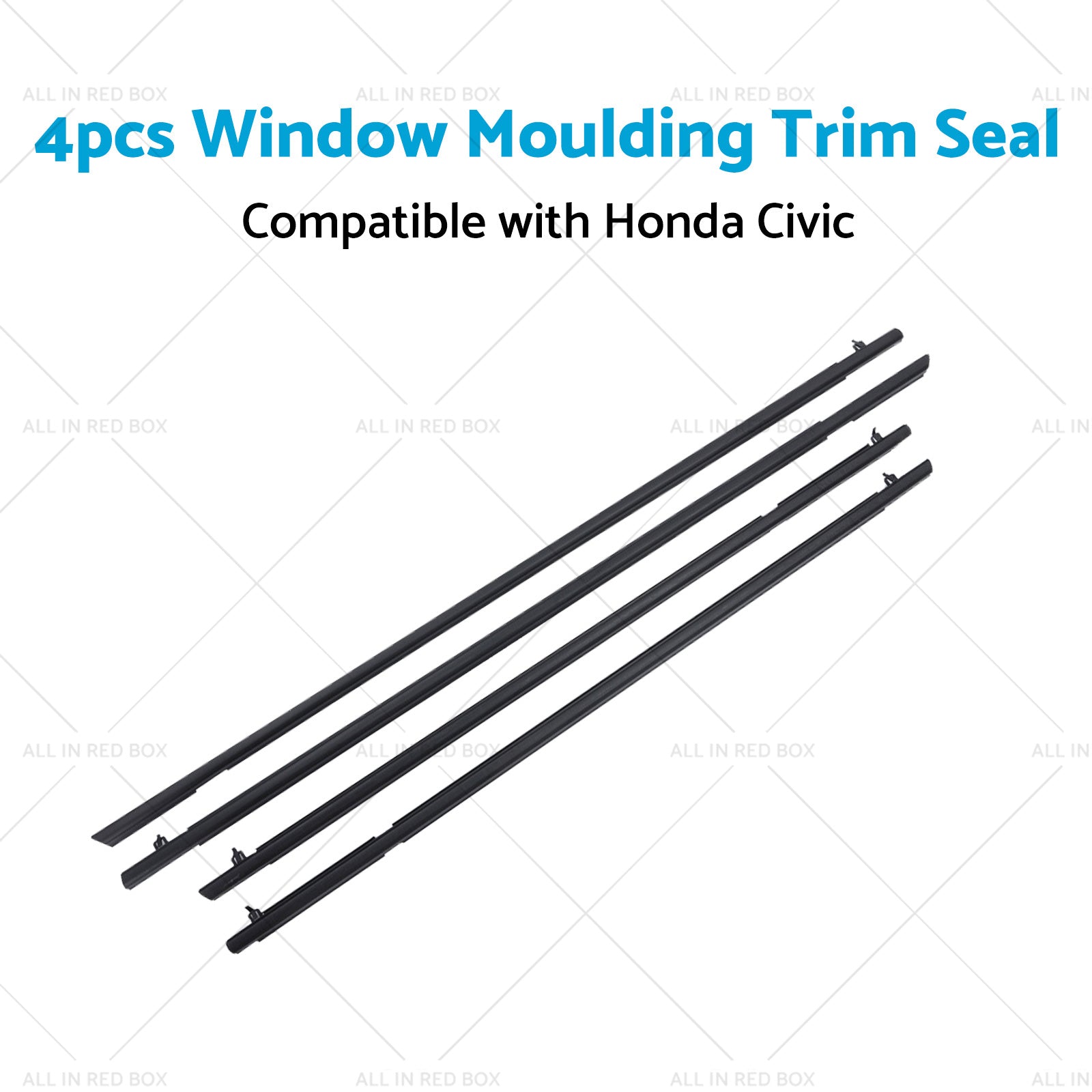 4pcs Window Door Belt Weather Strips Suitable for Honda Civic 06-11-3