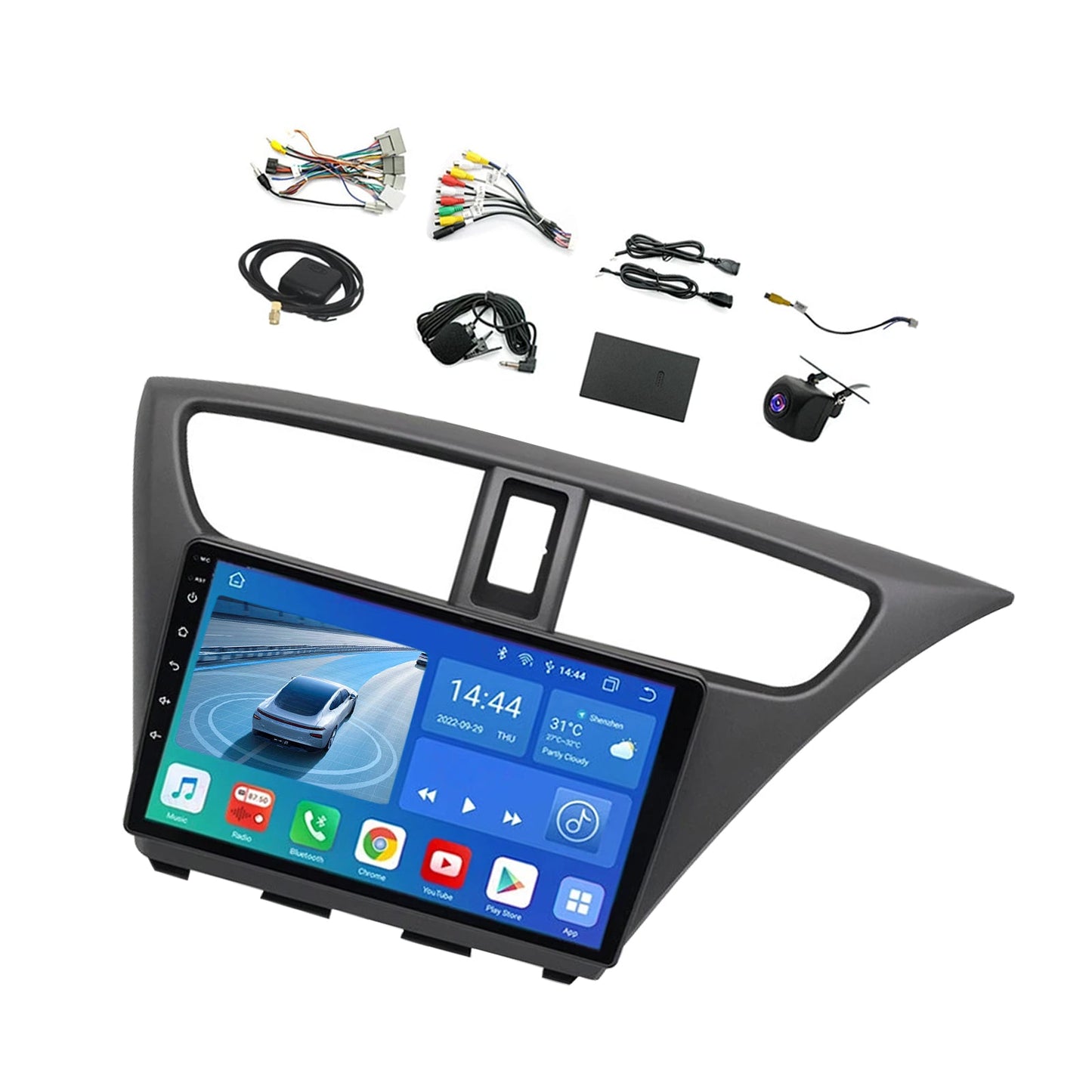 Head Unit Car Stereo Android Carplay GPS Radio Suitable for Honda Civic 12-15-2