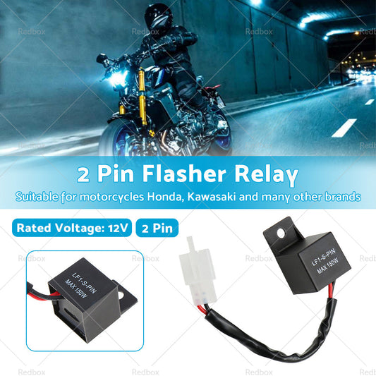 Suitable For Kawasaki Yamaha 2Pin Motorcycle LED Turn Signal Light Flasher Relay-1