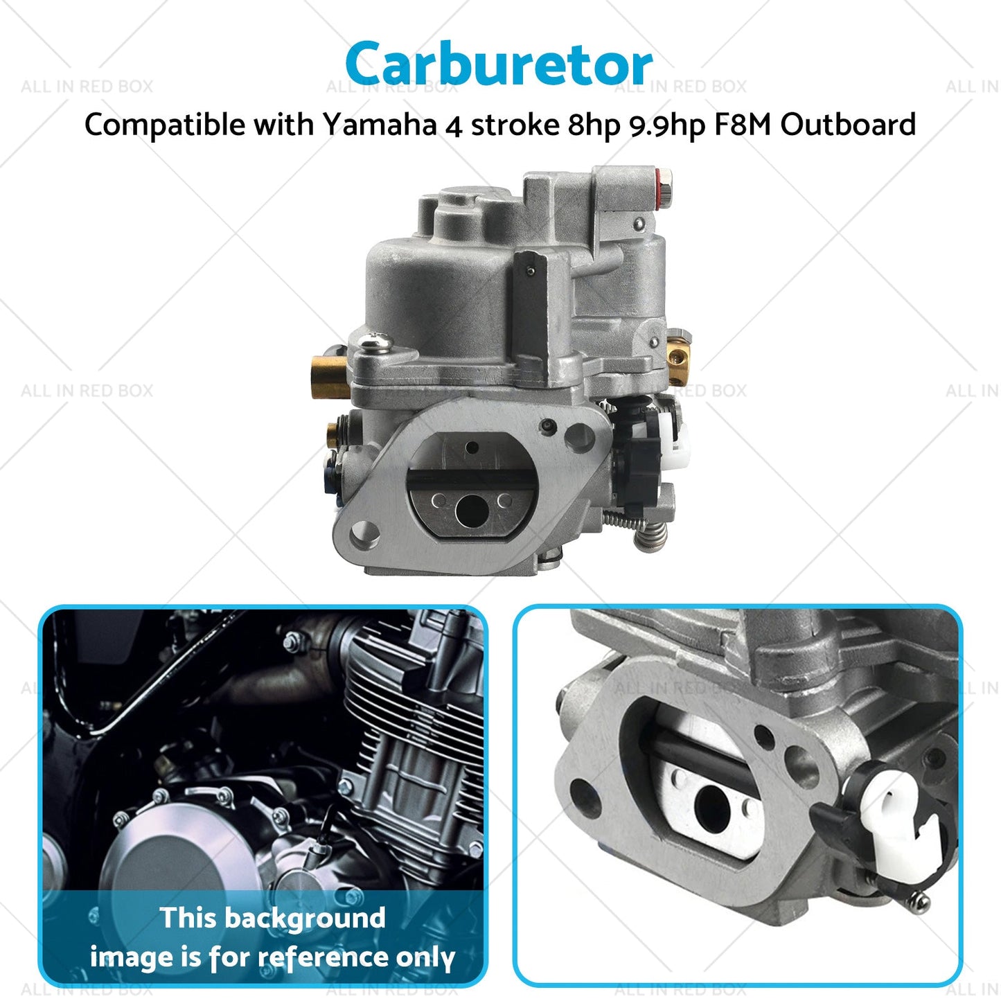 Carburetor Carb Suitable for Yamaha 4 stroke 8hp 9. 9hp Outboard 68T-14301-11-00-4