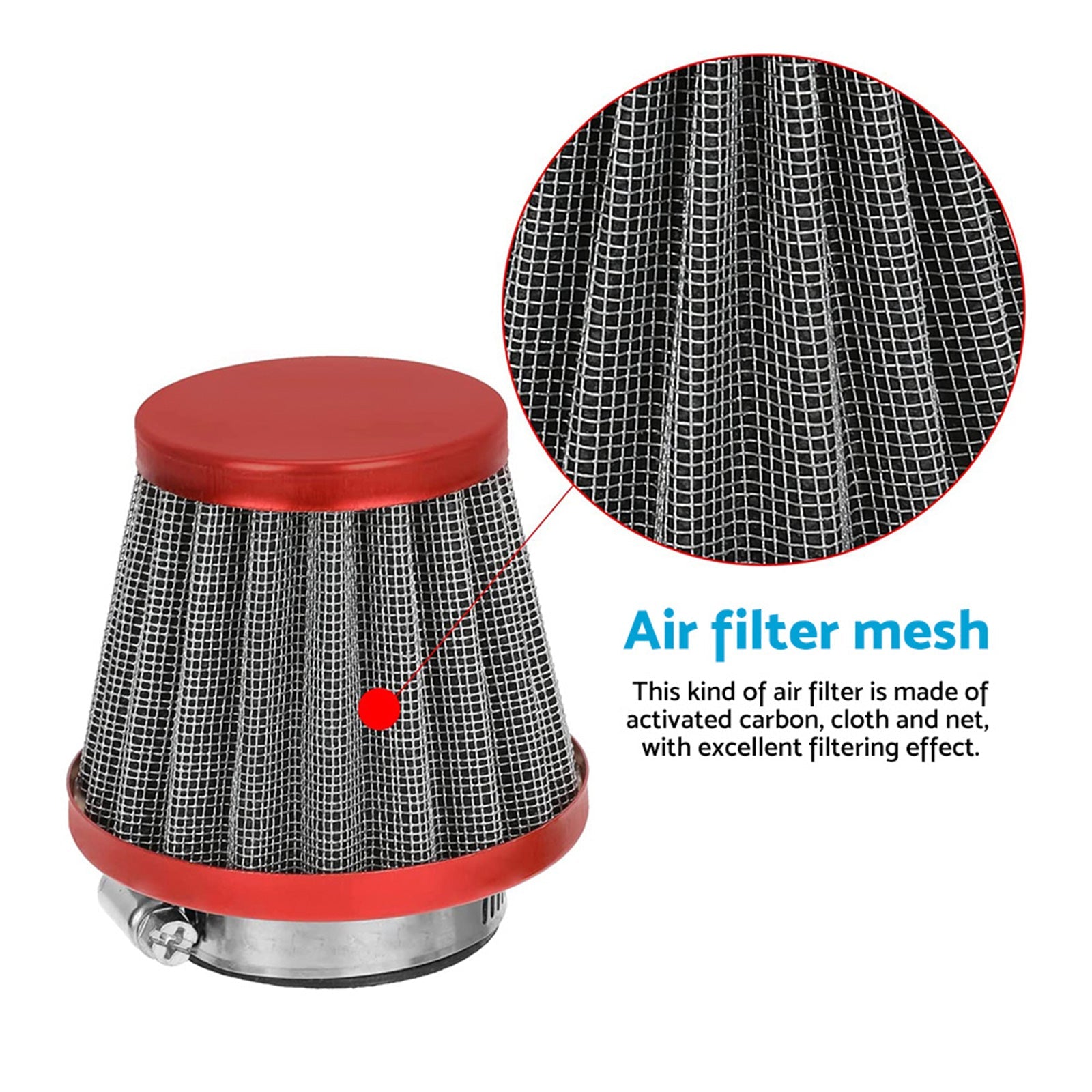 38mm Air Filter Pod Cleaner Suitable For 110cc / 125cc Motorcycle Pit Dirt Bike Engine-2