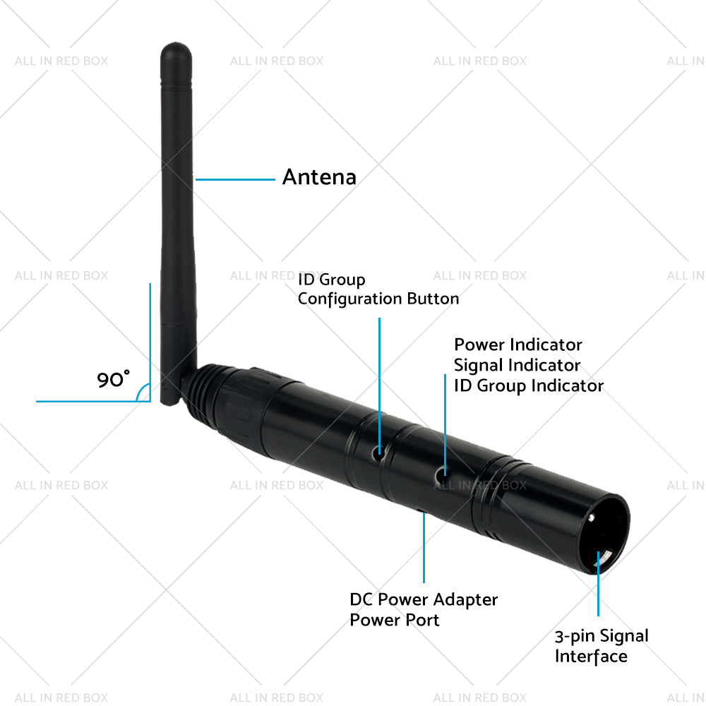 Wireless DMXController XLR Receiver Transmitter
2. 4G Stage DMX512-4