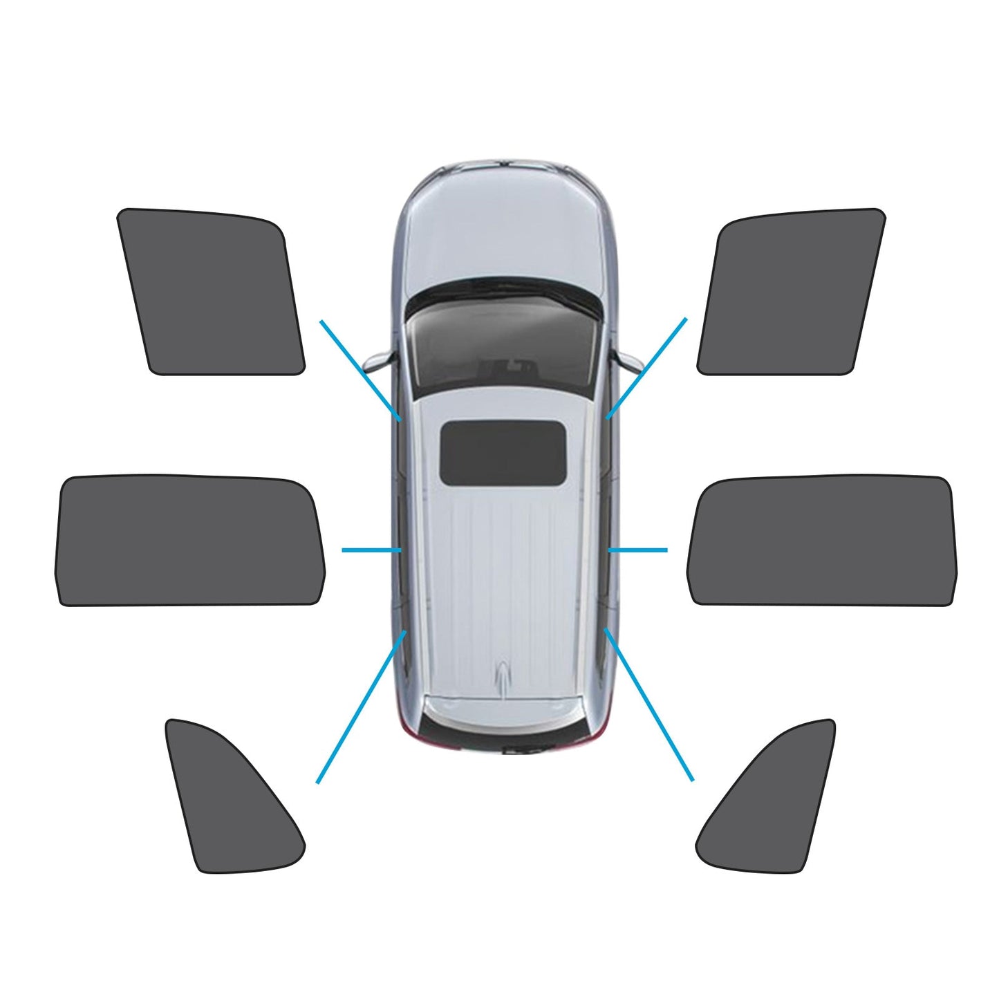 Front Rear Port Window Magnetic Mesh Sun Shade Suitable For Jeep Grand Cherokee-0