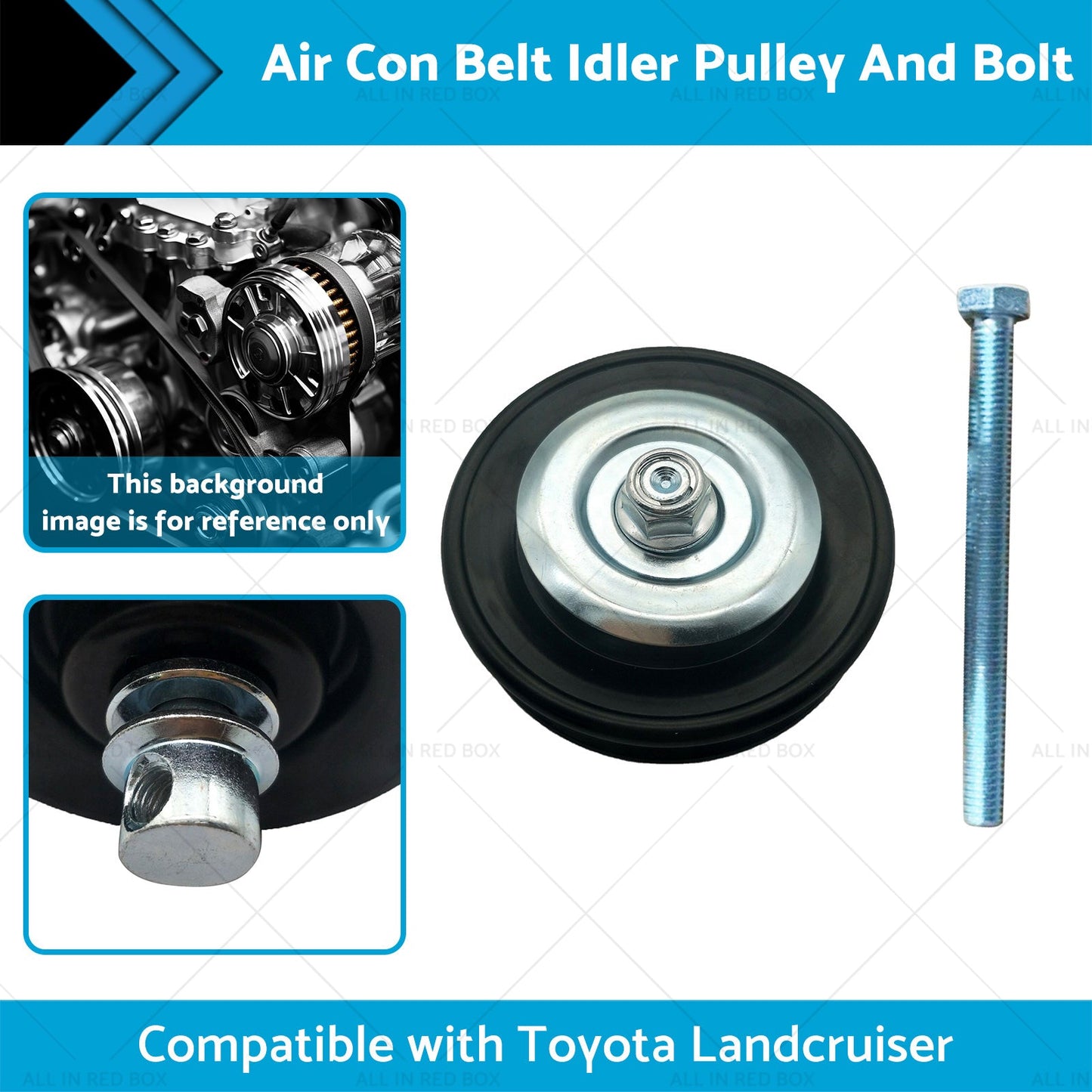Air Con Belt Idler Pulley And Bolt Suitable for Landcruiser HZJ80 HZJ105 90-99-1