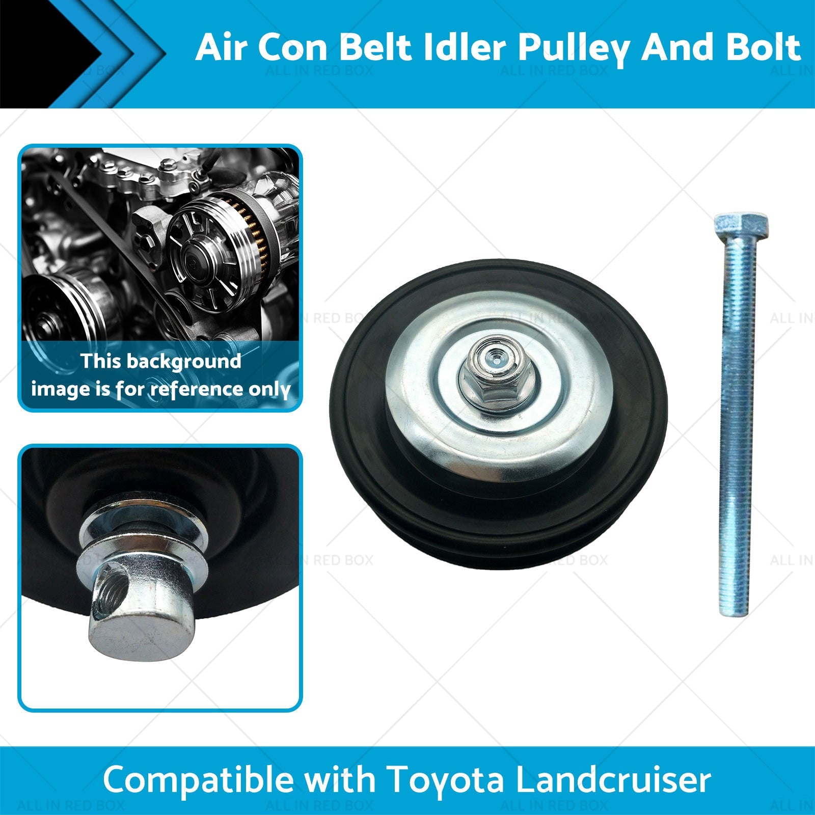 Air Con Belt Idler Pulley And Bolt Suitable for Landcruiser HZJ80 HZJ105 90-99-1
